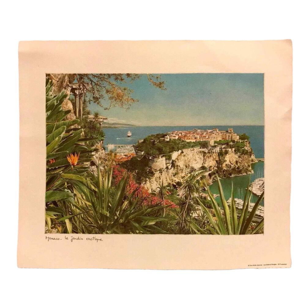 Lithograph of MONACO - LE JARDIN EXOTIQUE - Editions Rivages Print